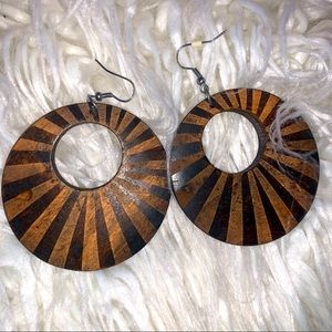Natural Wooden Earrings